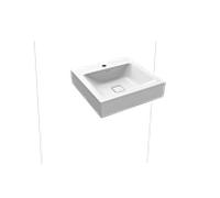 Kaldewei Cono Kaldewei -vasque mural 908606013711 Effet perlant blanc alpin, 50x50cm, sans trop-plein, 1 trou pour robinet