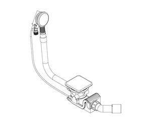 Kaldewei Conoduo siphon de baignoire blanc 687772020001