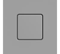 Kaldewei couvercle de vidange 687772570663 carré, pour Conoflat , gris froid 30
