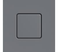 Kaldewei couvercle de vidange 687772570665 carré, pour Conoflat , gris froid 70