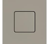 Kaldewei couvercle de vidange 687772570670 carré, pour Conoflat , gris chaud 50