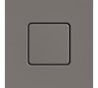 Kaldewei couvercle de vidange 687772570672 carré, pour Conoflat , gris chaud 70