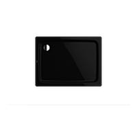Kaldewei Duschplan douche match0 432135003701 100x120x6,5cm, avec support, effet perlant antidérapant, noir