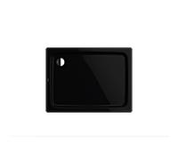 Kaldewei Duschplan douche 432148040701 100x120x6,5cm, avec support, noir