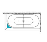 KALDEWEI Élément d’habillage pour baignoire rectangulaire, 550000220000,