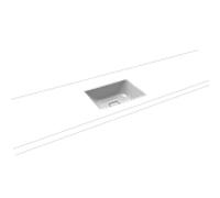 Kaldewei lavabo Cono 908506003199 47x38,1cm, effet perlé manhattan, sans débordement, sans trou pour robinet