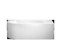 KALDEWEI Meisterstück CENTRO DUO 1 Gauche, (2 côtés) 1136, 180x80x47 cm, blanc alpin, 200940403001, Exécution: Kit de trop-plein et de trop-plein 4040