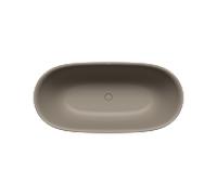 Kaldewei Meisterstück OYO DUO baignoire en îlot 1050-4035 205043540671 163 x 77 cm, sans trop-plein, gris chaud 60