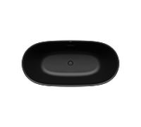 Kaldewei Meisterstück Oyo Duo baignoire autoportante 173x82 cm ovale noir 205143530676