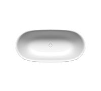 KALDEWEI MEISTERSTÜCK OYO DUO Mod. 1051-4035, Baignoire en pose libre, 1730x820mm, sans trop-plein, 205143540711, Couleur: Blanc alpin Mat