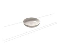 Kaldewei Miena Lavabo à poser 909 306 003 231 sans trop - plein, 45 cm, Pergamon effet perlant