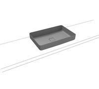 KALDEWEI MIENA cuvette de lavabo, 3185, 580x380 mm, sans trop-plein, 909506000, 909606003663, Couleur: Gris froid 30 avec effet perlÃ©