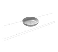 Kaldewei Miena Lavabo à poser 909 306 003 199 sans trop - plein, 45 cm, manhattan effet perlant