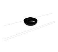 Kaldewei Miena Lavabo à poser 909 406 003 701 sans trop - plein, 38 cm, effet perle noire