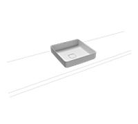 Kaldewei Miena Lavabo à poser 909 506 003 711 sans trop - plein, 40x40 cm, effet perlant blanc mat
