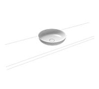Kaldewei Miena vasque 909306003001 sans trop-plein, 45 cm, blanc nacré