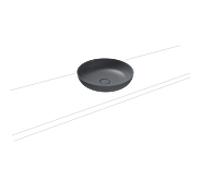 Kaldewei Miena vasque 909306003665 3180, Ø 45 cm, cool grey 70, effet perlant , sans trop-plein, sans trou pour robinetterie, insonorisation