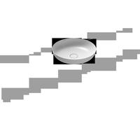 KALDEWEI MIENA Vasque de lavabo 3180, ronde, sans trop-plein, diamètre 450 mm, 909306003001, Couleur: blanc alpin avec effet nacré