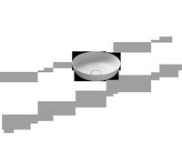 Kaldewei Miena Lavabo à poser 909 406 003 711 sans trop - plein, 38 cm, blanc matité Perl