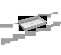 KALDEWEI MIENA Vasque de lavabo 3185, rectangulaire, sans trop-plein, 580 x 380 mm, 909606003001, Couleur: blanc alpin avec effet nacré