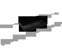 KALDEWEI MIENA Vasque de lavabo 3185, rectangulaire, sans trop-plein, 580 x 380 mm, 909606003701, Couleur: Noir avec effet nacré