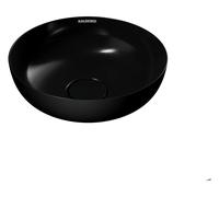 KALDEWEI MIENA Vasque de lavabo 3193, ronde, sans trop-plein, diamètre 310 mm, 911406003701, Couleur: Noir avec effet nacré