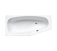 Kaldewei Advantage - Baignoire asymétrique Mini right 830, 157x75/50 cm, antidérapant sur toute la surface, effet Perl, blanc 224634013001