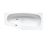 Kaldewei Advantage - Baignoire asymétrique Mini gauche 836, 157x70/48 cm, antidérapant, effet Perl, blanc 225230003001