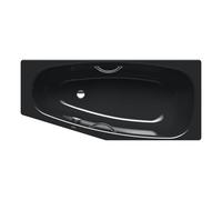 Kaldewei Mini star bain gauche 225330003701 157x70 / 47,5cm, effet perle antidérapant, noir