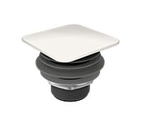 Kaldewei robinet de vidange permanent 3905 905 900 000 711 couvercle carré alpinweiss mat