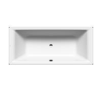 Kaldewei Puro Duo 664 bath 266400013001 180x80, effet perlant blanc, débordement sur le côté