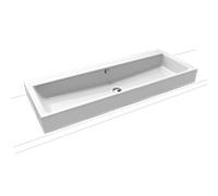 Kaldewei Puro bassin tour 907 006 003 001 120x46x12cm, avec trop - plein, sans trou de coulée, blanc effet perlant