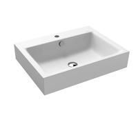 Kaldewei Lavabo à poser Puro 60x46 cm rectangulaire blanc avec trou pour robinet 900706013001