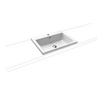 Kaldewei Lavabo Puro 3154 rectangulaire 60x46 cm à poser blanc brillant 1 trou 900406013001