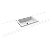 Kaldewei Puro poser 908906003711 3173, 60x38,5cm, effet perlant blanc alpin mat, avec trop-plein, sans trou pour robinet