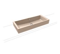 Kaldewei Puro poser 909206003030 3176, 90x38,5cm, effet perlant beige Bahama, avec trop-plein, sans trou pour robinetterie