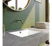 Kaldewei Puro lavabo 90x38.5 cm rectangulaire sous plan blanc brillant 901106003001