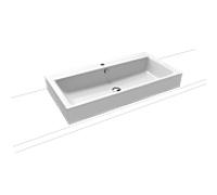 Kaldewei Puro vasque à poser 900806013001 3158, 90x46x12cm, blanc effet perlant , trou pour robinet 2000