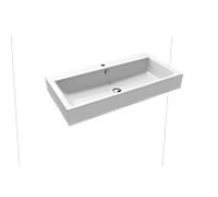 Kaldewei Lavabo mural Puro 3165 90x46 cm rectangulaire blanc brillant 1 trou 901506013001