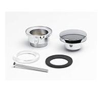 Kaldewei robinet push-to-open 3915, 910500010999 pour lavabo, avec trop-plein, chromé