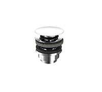 Kaldewei robinet push-to-open 3915, 910500010001 pour lavabo, avec trop-plein, blanc alpin