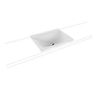Kaldewei Lavabo Silenio 3040 60x46 cm rectangulaire à poser blanc mat, sans trop-plein