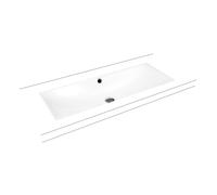 Kaldewei Silenio lavabo 93.4x39.1 cm rectangulaire sous plan blanc brillant 906106003001