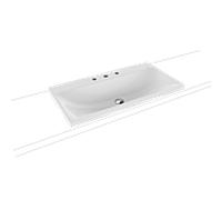 Kaldewei Lavabo Silenio 3041 90x46 cm rectangulaire à poser blanc mat sans trop-plein