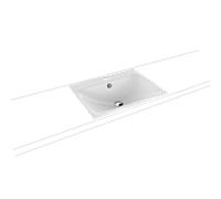 Kaldewei Silenio vasque à encastrer 907706013001 trop-plein, trou pour 2000 , 3037, 60 x 46 cm, effet perlant blanc