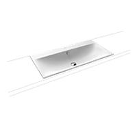 Kaldewei Silenio vasque à encastrer 907806013711 trop-plein, trou pour 2000 , 3038, 90 x 46 cm, blanc alpin mat, effet perlant