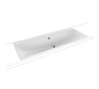 Kaldewei Silenio vasque à encastrer 907906013001 trop-plein, trou pour 2000 , 3039, 120 x 46 cm, effet perlant blanc