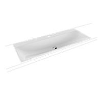 Kaldewei Silenio vasque à encastrer 907906303001 3039, 120 x 46 cm, effet blanc nacré, sans trop-plein, trou pour robinetterie 2000