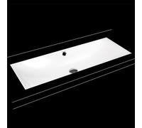 Kaldewei Lavabo Silenio 93,4 x 39,1 cm rectangulaire sous-plan blanc brillant 906106003001