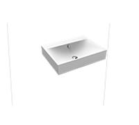 Kaldewei Silenio vasque à poser 904306003711 3044, 60 x 46 x 12 cm, blanc alpin mat, effet perlant, avec trop-plein, sans trou pour robinet